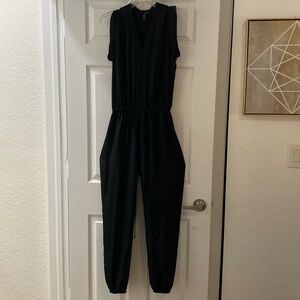 Aqua Black Jumpsuit
